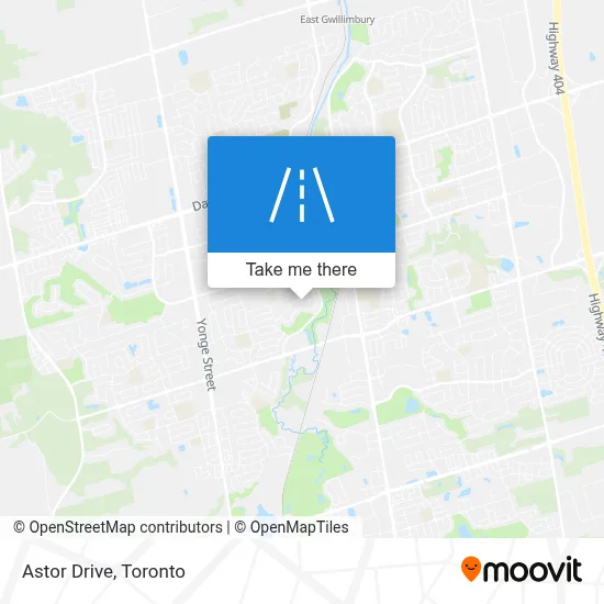 Astor Drive map