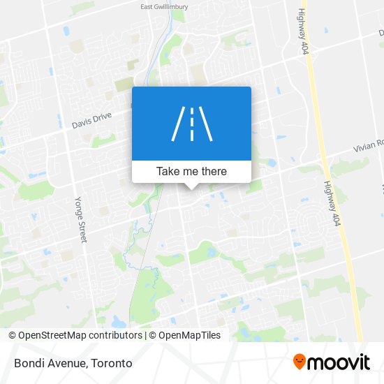 Bondi Avenue map