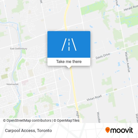 Carpool Access map