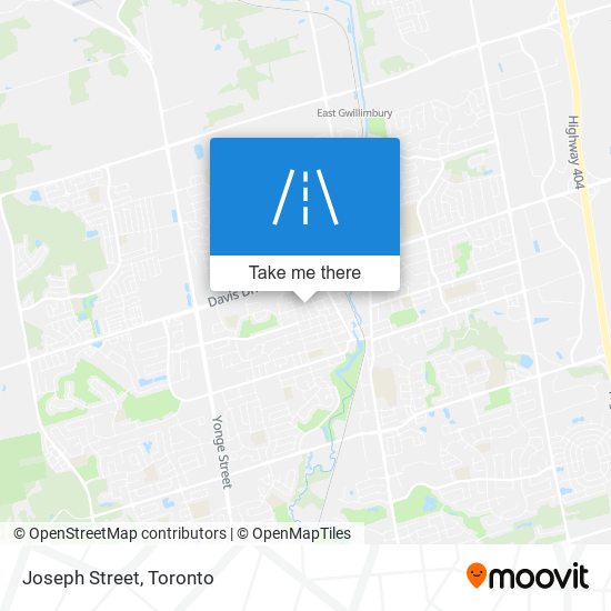 Joseph Street map