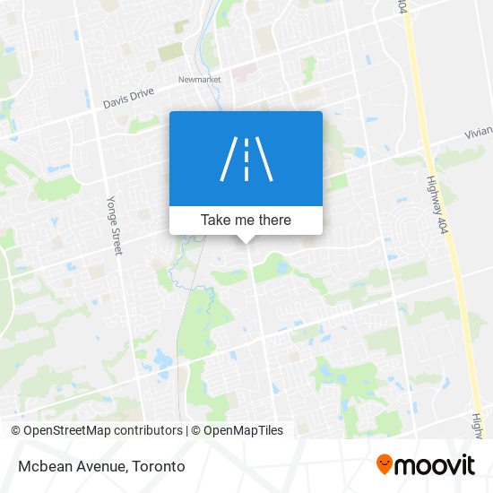 Mcbean Avenue map