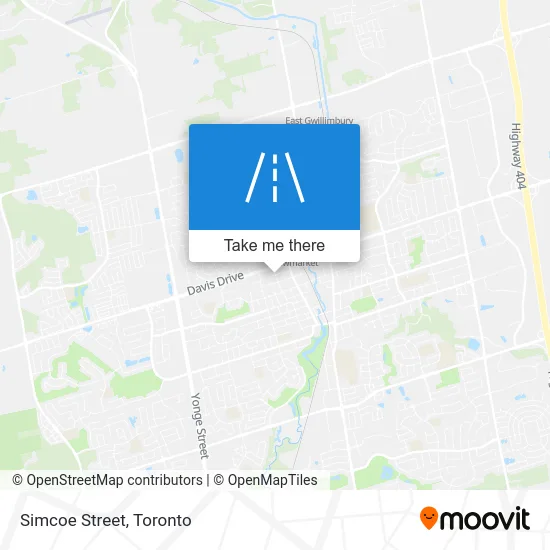 Simcoe Street map