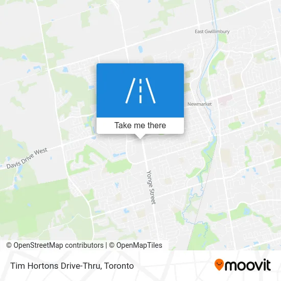 Tim Hortons Drive-Thru map