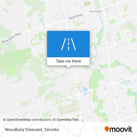 Woodbury Crescent map