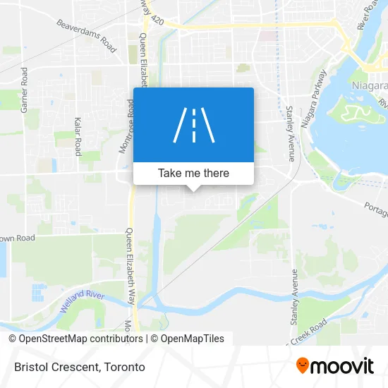 Bristol Crescent map