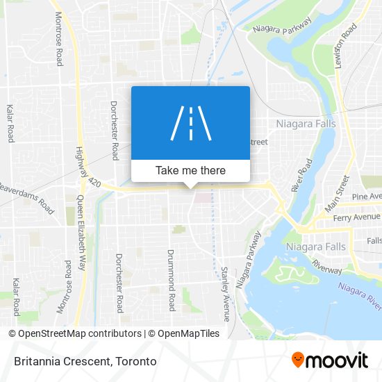 Britannia Crescent map