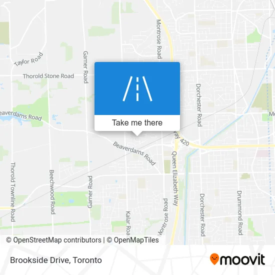 Brookside Drive map