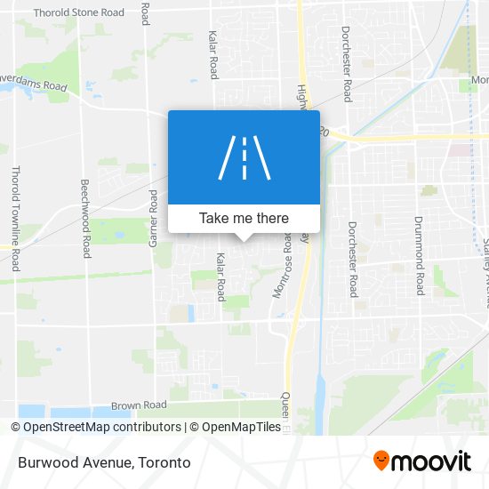 Burwood Avenue map