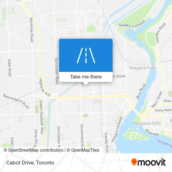 Cabot Drive map