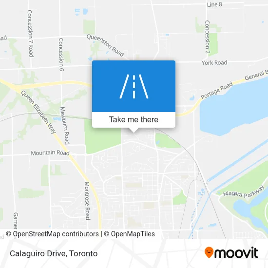 Calaguiro Drive map