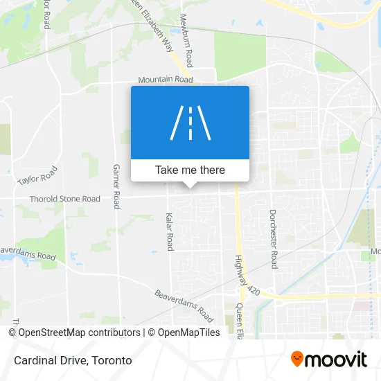 Cardinal Drive map