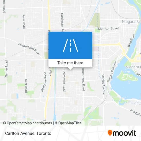 Carlton Avenue map