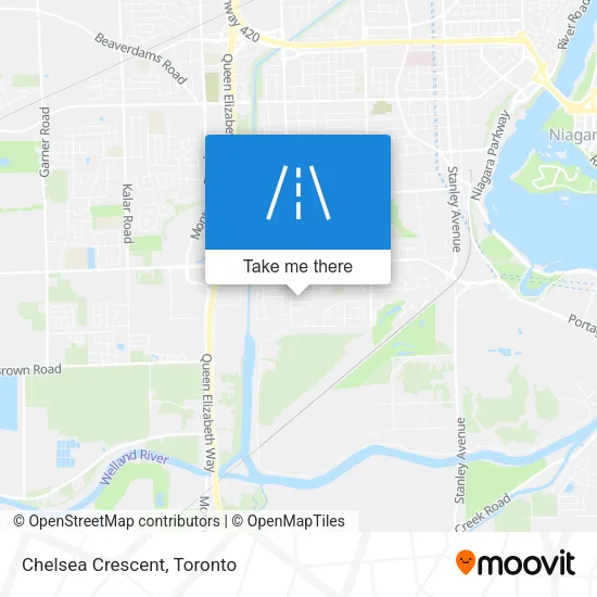 Chelsea Crescent map