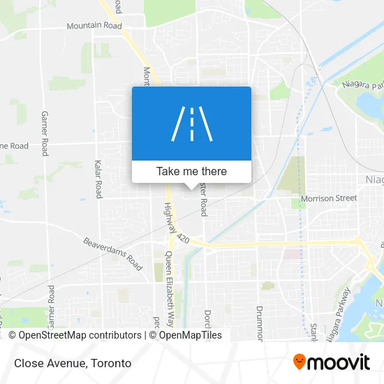 Close Avenue map
