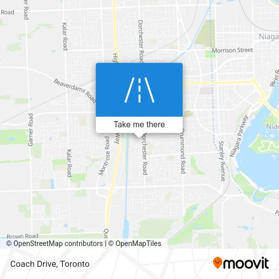 Coach Drive map