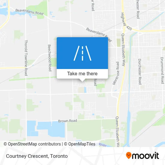 Courtney Crescent map