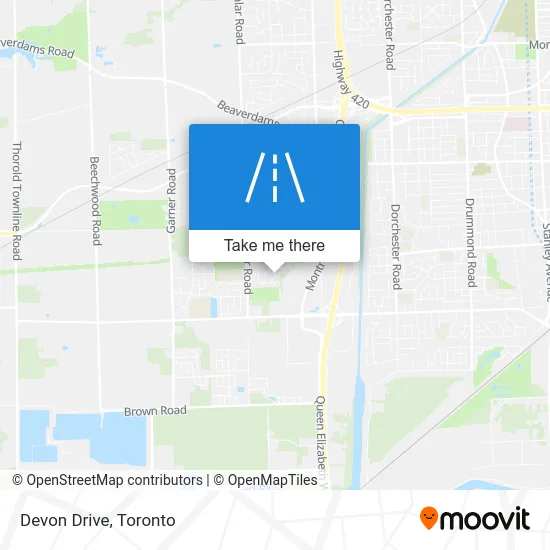 Devon Drive map