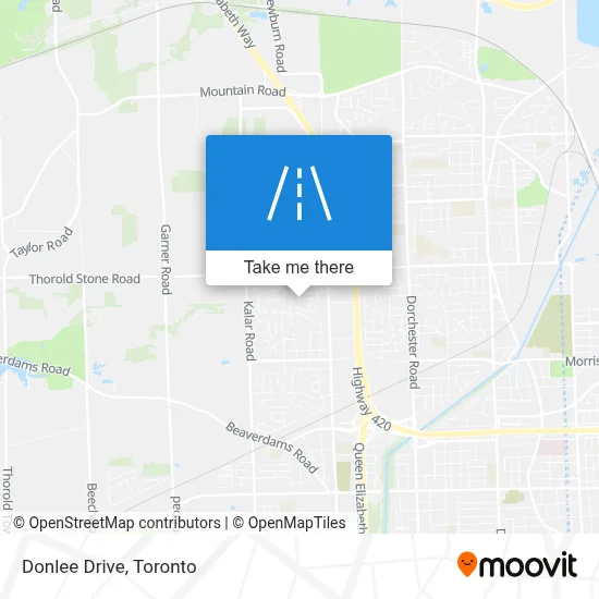 Donlee Drive map