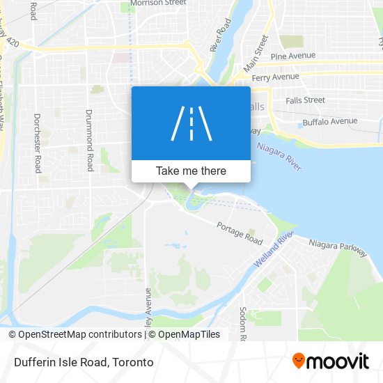 Dufferin Isle Road map