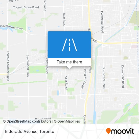 Eldorado Avenue map