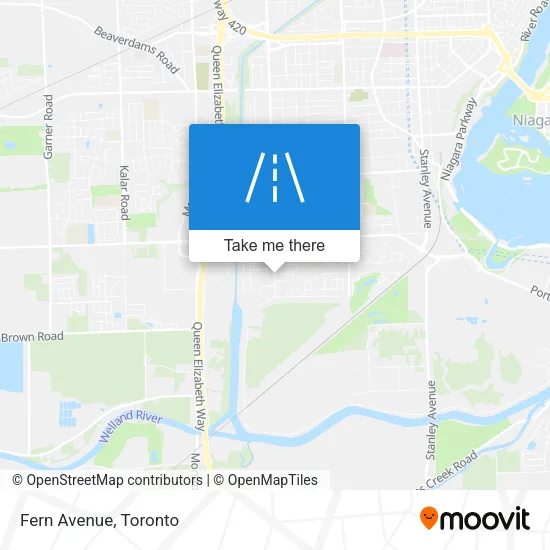 Fern Avenue map