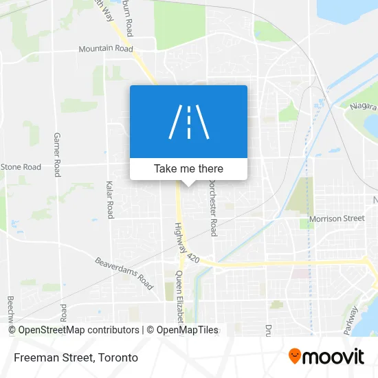 Freeman Street map