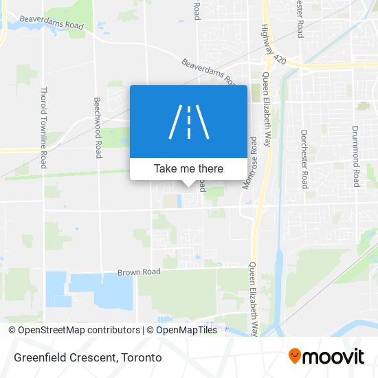 Greenfield Crescent map