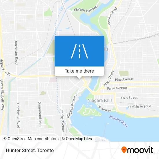 Hunter Street map