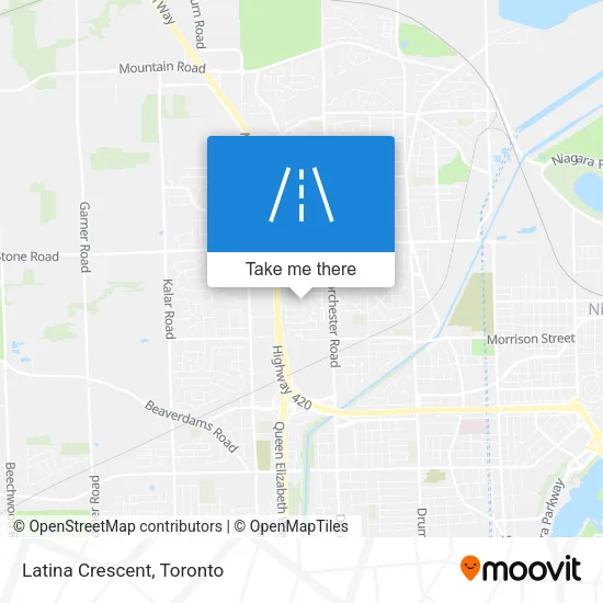 Latina Crescent map