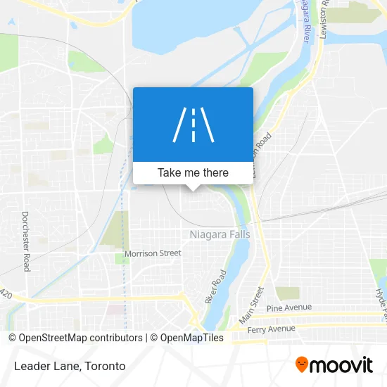 Leader Lane map