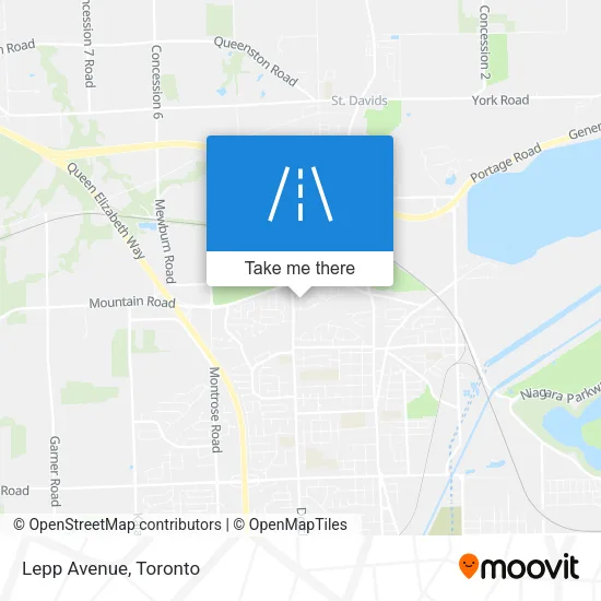 Lepp Avenue map
