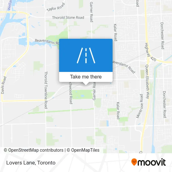 Lovers Lane map