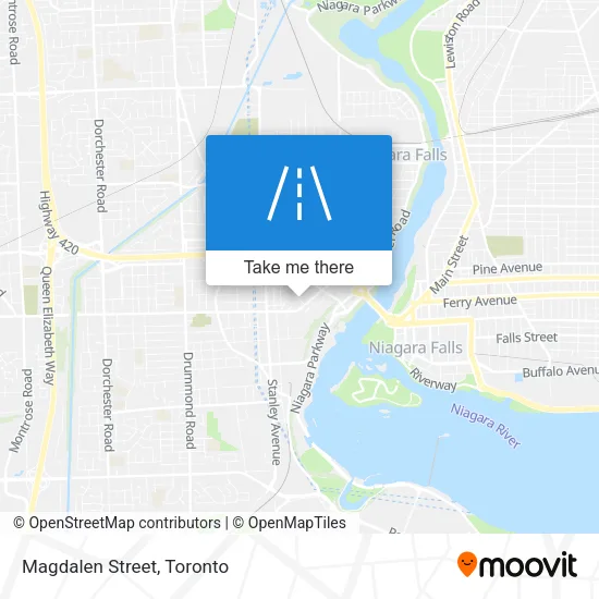 Magdalen Street map