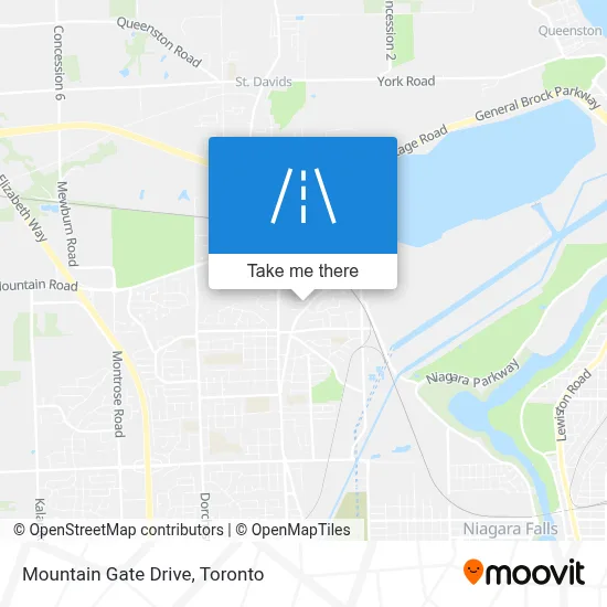 Mountain Gate Drive map