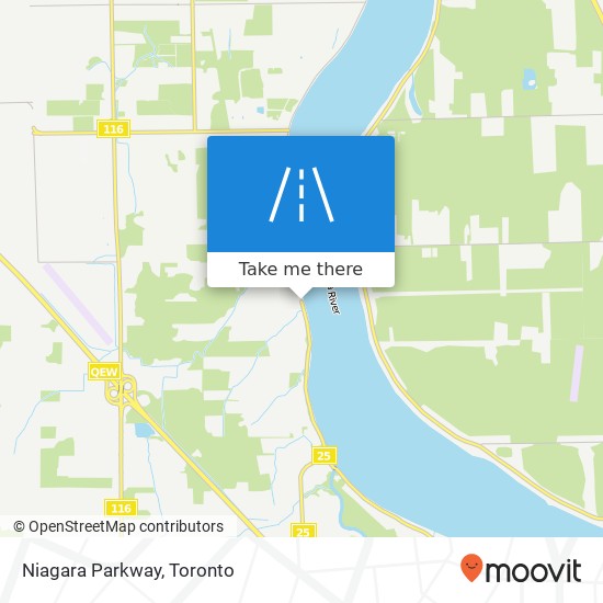 Niagara Parkway map