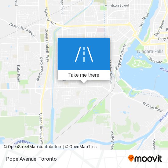 Pope Avenue map