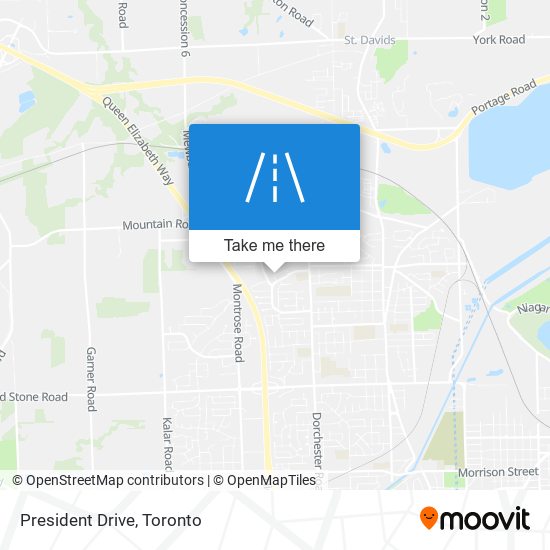 President Drive map