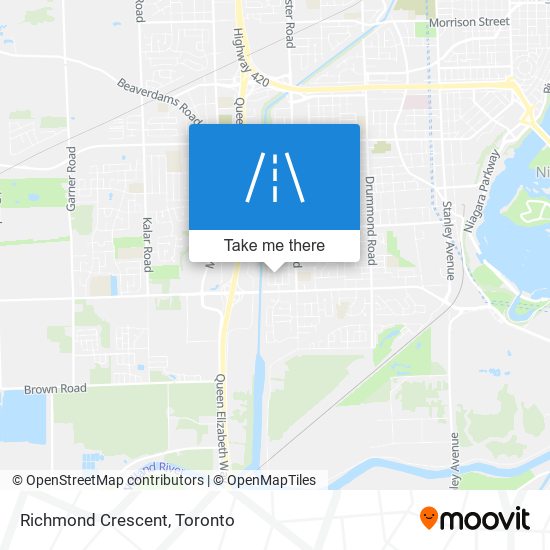 Richmond Crescent map