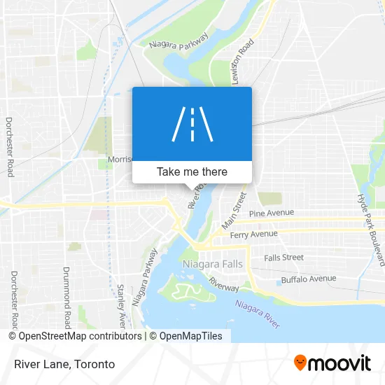 River Lane map