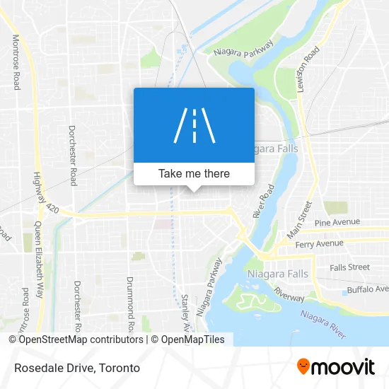 Rosedale Drive map