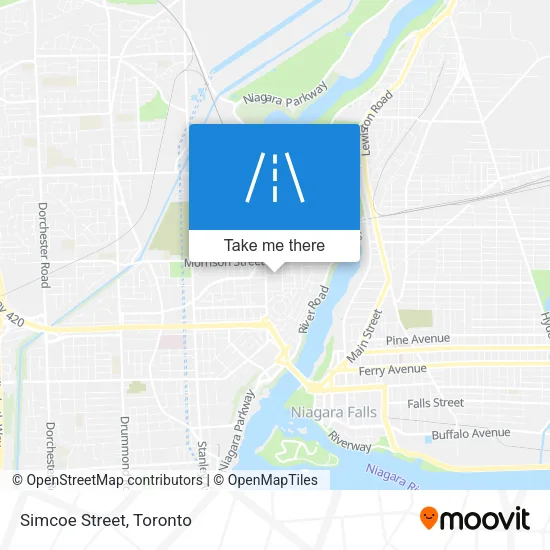 Simcoe Street map