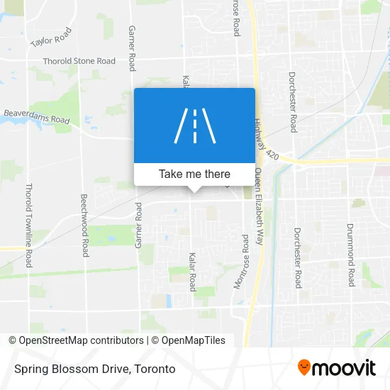 Spring Blossom Drive map