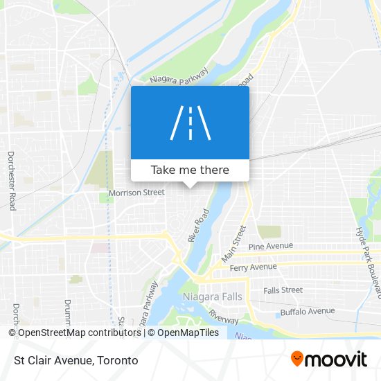 St Clair Avenue map