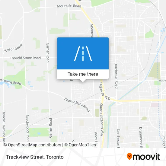 Trackview Street map