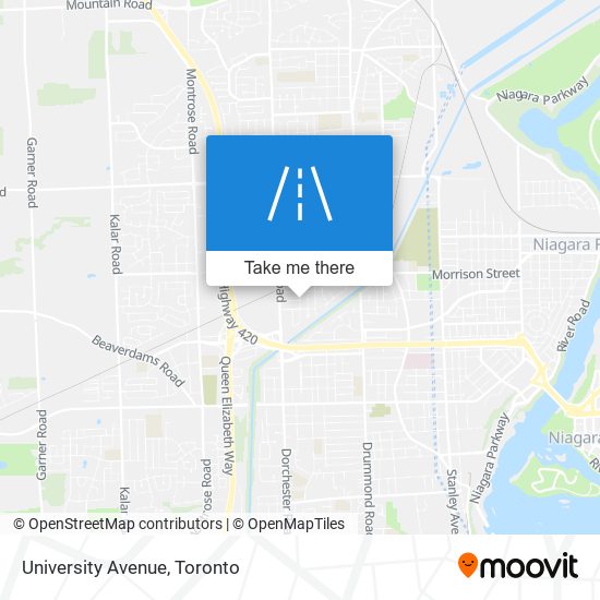 University Avenue map