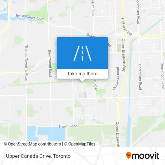 Upper Canada Drive map
