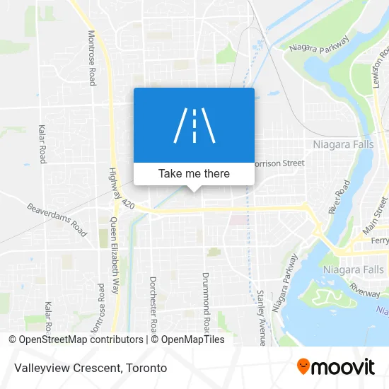 Valleyview Crescent map