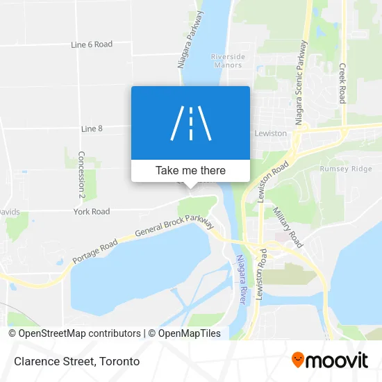 Clarence Street map