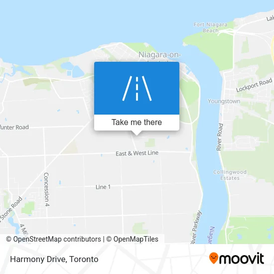 Harmony Drive map