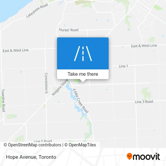 Hope Avenue map